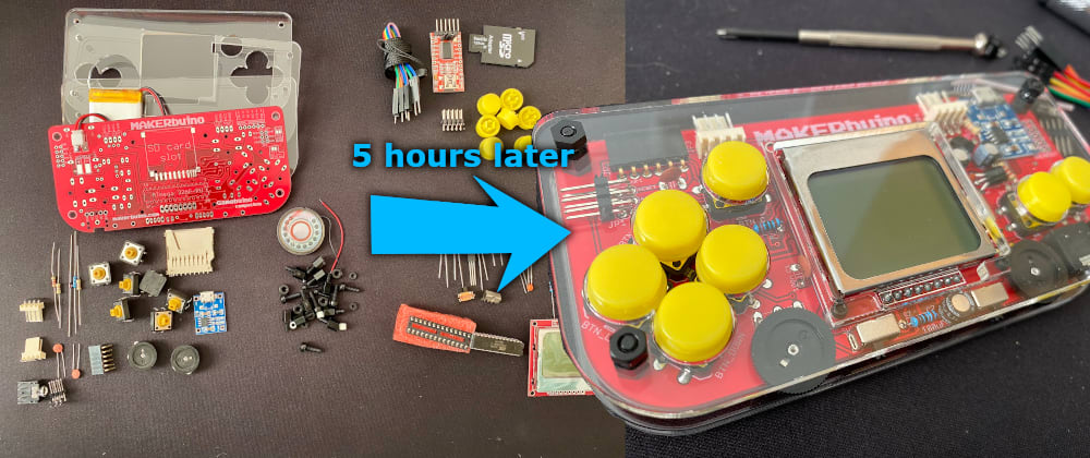 MAKERbuino - solder your own game console and start making games